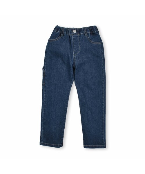 SLAP SLIP（スラップスリップ）の「恐竜 タグ ストレッチ ツイル デニム ペインター パンツ (90~130cm)（デニムパンツ・キッズ・ブラック/ブルー/ベージュ・110）」の3枚目の写真
