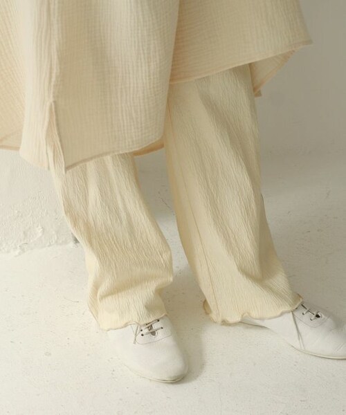 Crisp（クリスプ）の「メロウラフパンツ（その他パンツ・レディース・ブラック/グリーン/アイボリー・FREE）」の2枚目の写真