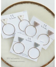 A.D.G | Triangle▽ bighoop pierce/earring(ピアス（片耳用）)
