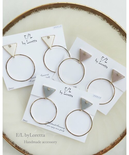 A.D.G(エーディージー)の「Triangle▽ bighoop pierce/earring(ピアス(片耳用)・レディース・その他・FREE)」の1枚目の写真