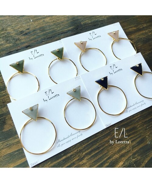 A.D.G(エーディージー)の「Triangle▽ bighoop pierce/earring(ピアス(片耳用)・レディース・その他・FREE)」の3枚目の写真