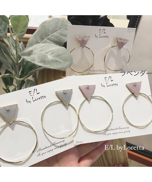 A.D.G(エーディージー)の「Triangle▽ bighoop pierce/earring(ピアス(片耳用)・レディース・その他・FREE)」の5枚目の写真