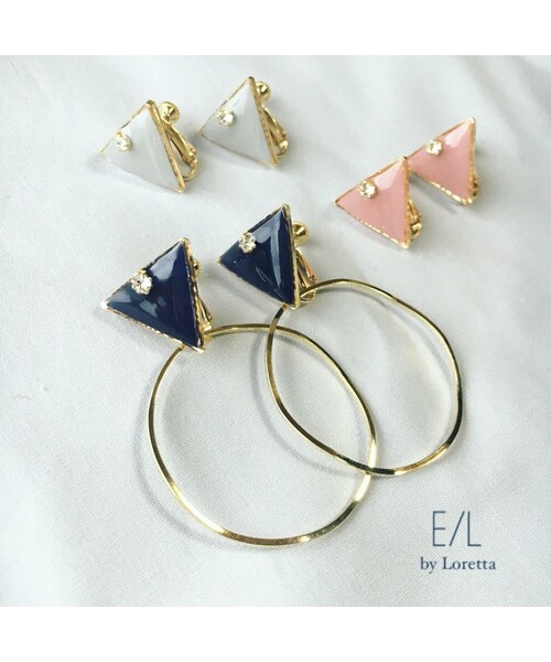 A.D.G(エーディージー)の「Triangle▽ bighoop pierce/earring(ピアス(片耳用)・レディース・その他・FREE)」の6枚目の写真