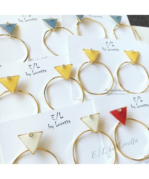 A.D.G(エーディージー)の「Triangle▽ bighoop pierce/earring(ピアス(片耳用)・レディース・その他・FREE)」の8枚目の写真