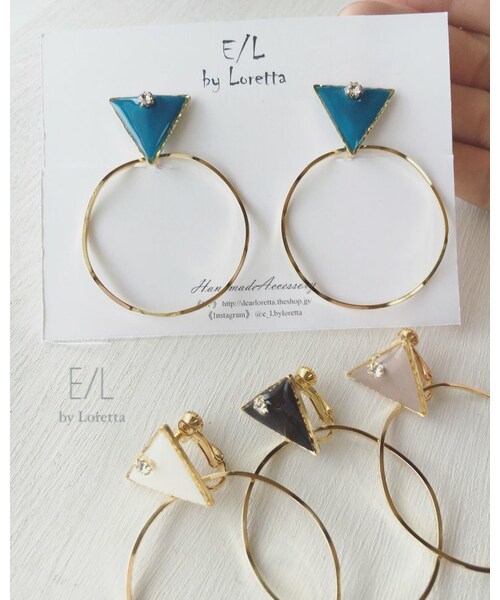 A.D.G(エーディージー)の「Triangle▽ bighoop pierce/earring(ピアス(片耳用)・レディース・その他・FREE)」の9枚目の写真