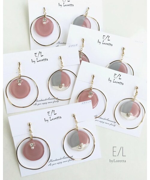 A.D.G(エーディージー)の「(全2色)3color big hoop pierce/earring(ピアス(片耳用)・レディース・その他・FREE)」の1枚目の写真