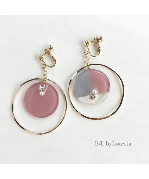 A.D.G(エーディージー)の「(全2色)3color big hoop pierce/earring(ピアス(片耳用)・レディース・その他・FREE)」の2枚目の写真