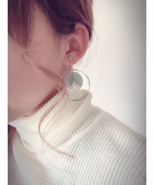 A.D.G(エーディージー)の「(全2色)3color big hoop pierce/earring(ピアス(片耳用)・レディース・その他・FREE)」の6枚目の写真
