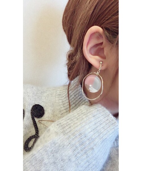A.D.G(エーディージー)の「(全2色)3color big hoop pierce/earring(ピアス(片耳用)・レディース・その他・FREE)」の7枚目の写真