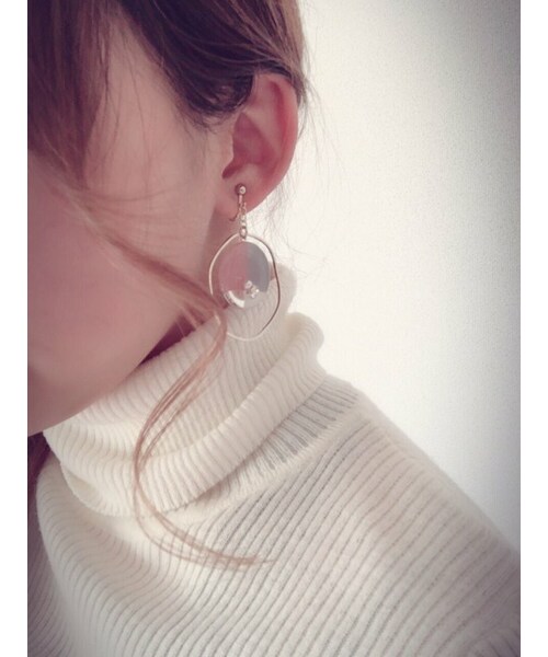 A.D.G(エーディージー)の「(全2色)3color big hoop pierce/earring(ピアス(片耳用)・レディース・その他・FREE)」の10枚目の写真