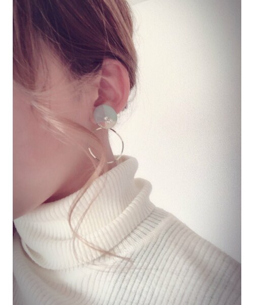 A.D.G(エーディージー)の「(全2色)2way 3color hoop pierce/earring(ピアス(両耳用)・レディース・その他・FREE)」の3枚目の写真