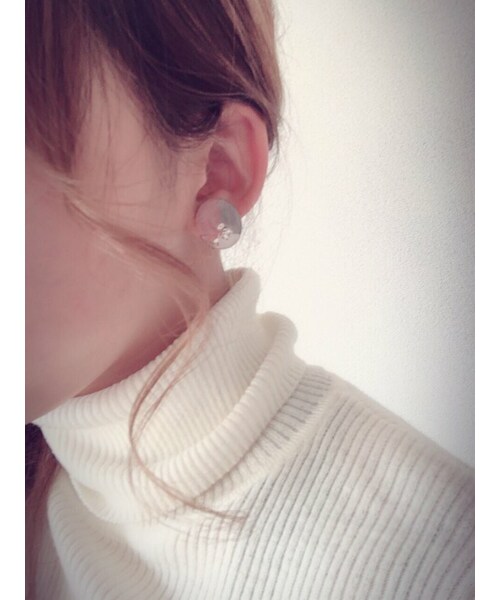 A.D.G(エーディージー)の「(全2色)2way 3color hoop pierce/earring(ピアス(両耳用)・レディース・その他・FREE)」の4枚目の写真