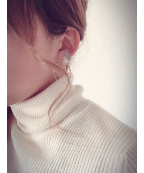 A.D.G(エーディージー)の「(全2色)2way 3color hoop pierce/earring(ピアス(両耳用)・レディース・その他・FREE)」の5枚目の写真