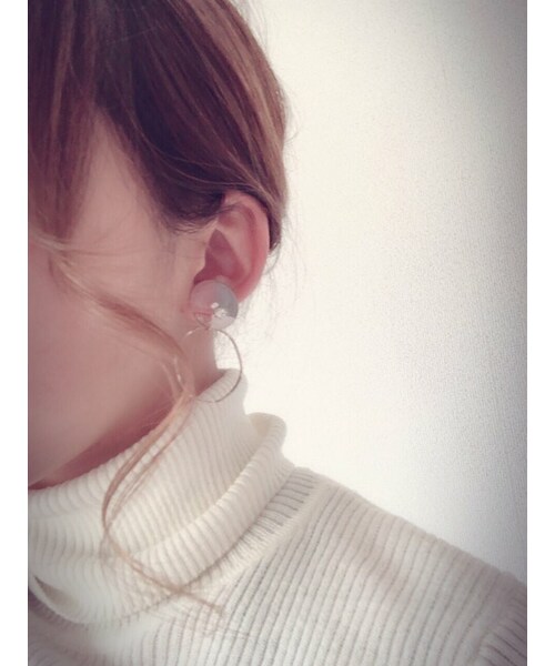 A.D.G(エーディージー)の「(全2色)2way 3color hoop pierce/earring(ピアス(両耳用)・レディース・その他・FREE)」の6枚目の写真