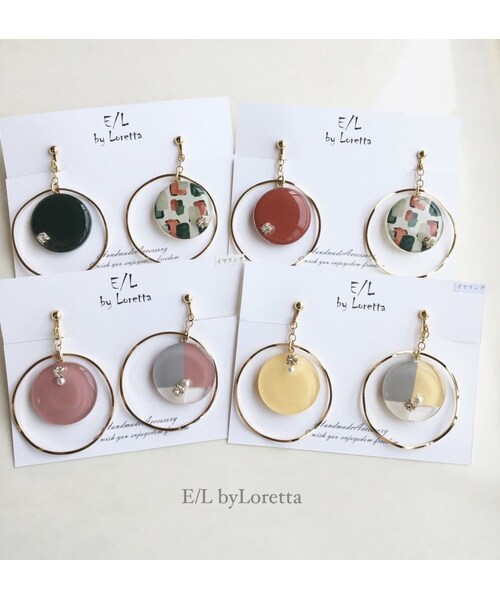 A.D.G(エーディージー)の「3color big hoop pierce/earring(LEMON)(ピアス(両耳用)・レディース・その他・FREE)」の3枚目の写真