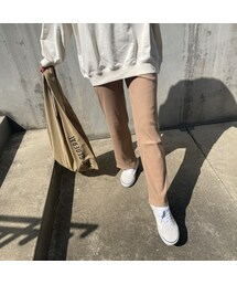copine | カットリブストレートパンツ（2color）(その他パンツ)