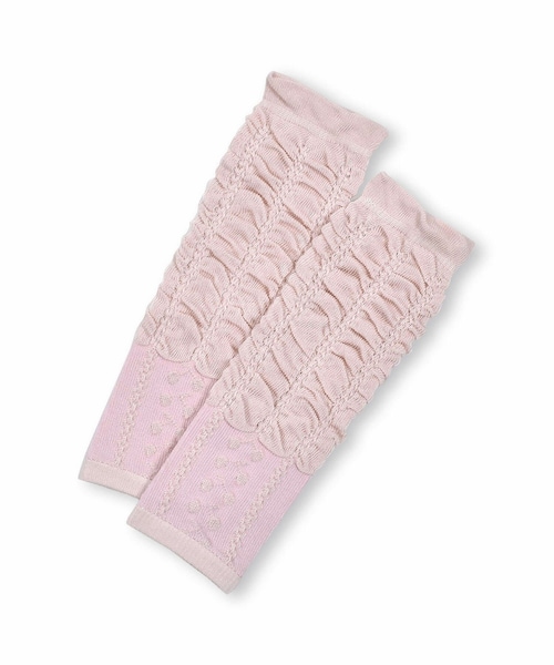 SLAP SLIP BABY（スラップスリップベビー）の「【 日本製 】 チェリー アニマル クマ フェイス レッグウォーマー ベビー（レッグウォーマー・キッズ・ホワイト/ベージュ/ピンク/ブルー・ワンサイズ）」の4枚目の写真