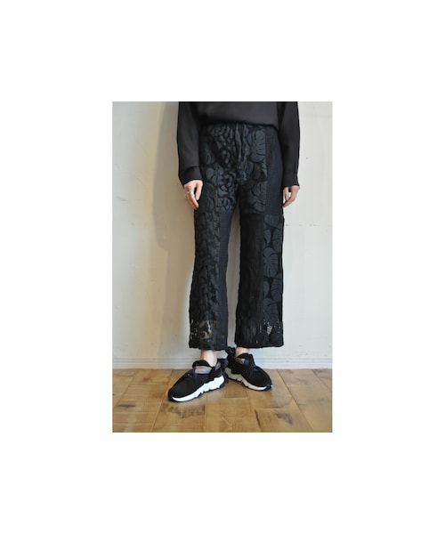 RehersalL（リハーズオール）の「ボタニカルレースパンツ（その他パンツ・レディース・ベージュ/ブラック/ホワイト・one）」の3枚目の写真