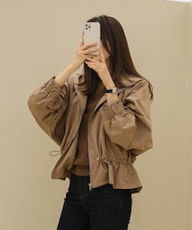 DHOLIC | ドローコードフードジャンパー(ナイロンジャケット)