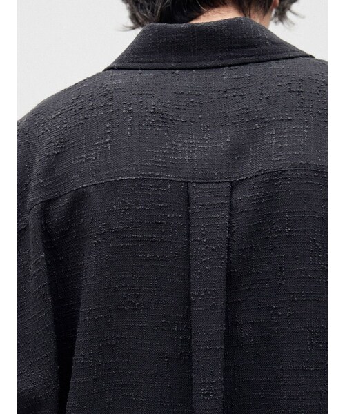 LIDNM(リドム)の「LIGHT TWEED NAVAL SHIRT(シャツ/ブラウス・メンズ・グレー/グリーン・S/M/L)」の9枚目の写真