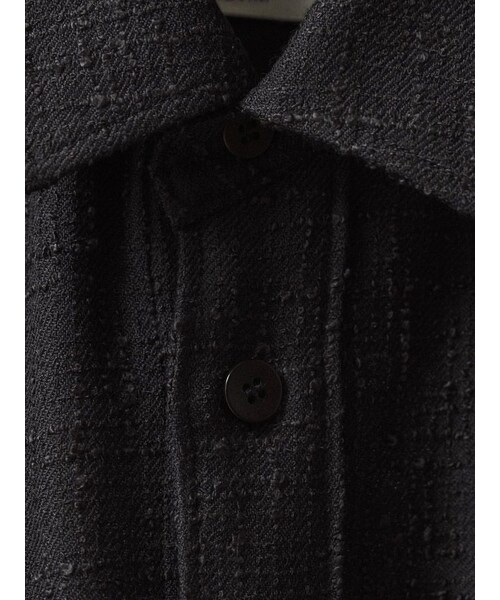 LIDNM(リドム)の「LIGHT TWEED NAVAL SHIRT(シャツ/ブラウス・メンズ・グレー/グリーン・S/M/L)」の12枚目の写真
