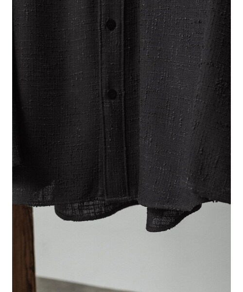 LIDNM(リドム)の「LIGHT TWEED NAVAL SHIRT(シャツ/ブラウス・メンズ・グレー/グリーン・S/M/L)」の14枚目の写真