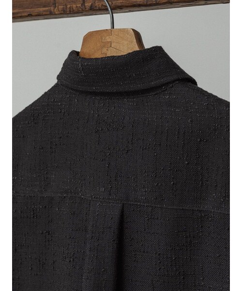 LIDNM(リドム)の「LIGHT TWEED NAVAL SHIRT(シャツ/ブラウス・メンズ・グレー/グリーン・S/M/L)」の17枚目の写真