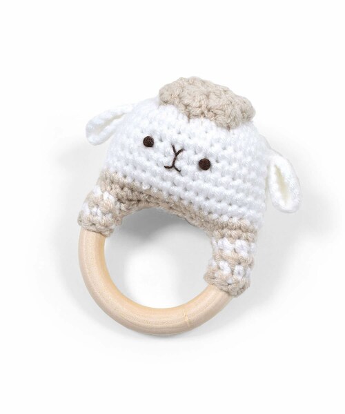 SLAP SLIP BABY（スラップスリップベビー）の「アニマル モチーフ ひつじ くま うさぎ カップケーキ 歯がため ベビー（その他ベビー用品・キッズ・ピンク/その他/ホワイト/ベージュ・ワンサイズ）」の4枚目の写真