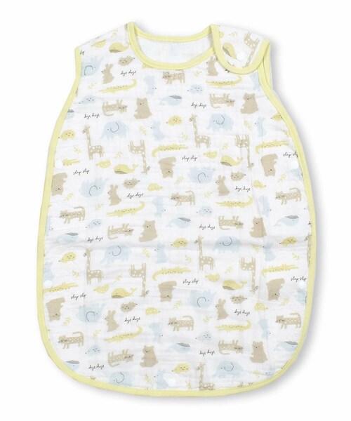 SLAP SLIP BABY（スラップスリップベビー）の「コットン 柄ナレ 総柄 ガーゼ スリーパー ベビー（ベビーパジャマ/スリーパー・キッズ・ピンク/レッド/ホワイト/グリーン・ワンサイズ）」の2枚目の写真