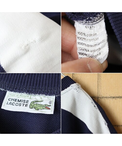 70s 80s フランス製 ラコステ ポロシャツ フレンチラコステ ネイビー ヴィンテージ ビンテージ 70s 初期 フランス製 LACOSTE ラコステ