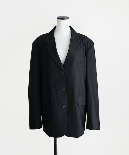 Marient(マリエント)の「バックスリットテーラードJK(テーラードジャケット・レディース・グレー/ブラック・FREE)」の2枚目の写真