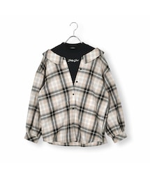ZIDDY | インナー ドッキング チェック シャツ (130~160cm)(シャツ/ブラウス)