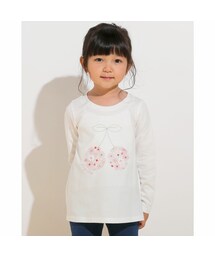 SLAP SLIP | 【 防汚加工 】 【 お揃い 】 チェリー モチーフ 長袖 Tシャツ (80~130cm)(Tシャツ/カットソー)