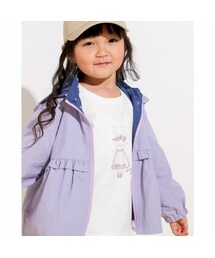 SLAP SLIP | ウサギプリント裾フリル長袖Tシャツ(80~130cm)(Tシャツ/カットソー)