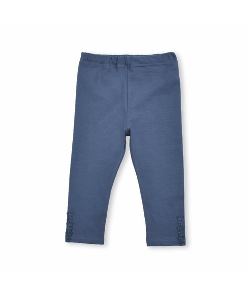 SLAP SLIP（スラップスリップ）の「【お揃い】花柄無地7分丈レギンス(80~130cm)（レギンス/スパッツ・キッズ・パープル/ホワイト/ブルー/ピンク・110）」の3枚目の写真