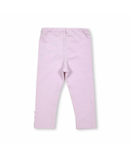 SLAP SLIP（スラップスリップ）の「【お揃い】花柄無地7分丈レギンス(80~130cm)（レギンス/スパッツ・キッズ・パープル/ホワイト/ブルー/ピンク・110）」の4枚目の写真