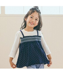 SLAP SLIP | キャミソールドッキング7分袖Tシャツ(80~130cm)(Tシャツ/カットソー)