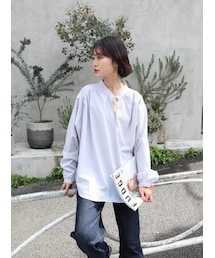 neam | CHIFFON FLARE BLOUSE(シャツ/ブラウス)