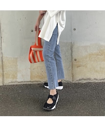 カットオフスキニーデニム（ブルー/2size）