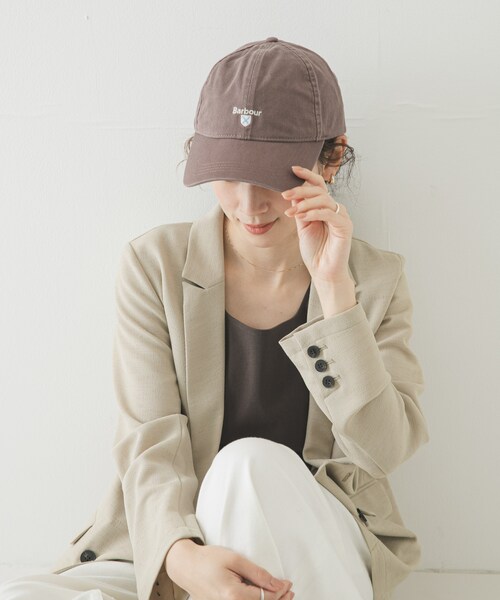 URBAN RESEARCH（アーバンリサーチ）の「Barbour　CASCADE CAP（キャップ・レディース・RASPBERRY/A GREEN/PEPPERCORN/NAVY・-）」の7枚目の写真