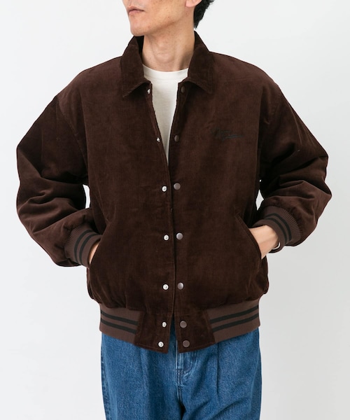 URBAN RESEARCH Sonny Label（アーバンリサーチサニーレーベル）の「『別注』GEM SPORTSWEAR×Sonny Label　コーデュロイパデッドブルゾン（ブルゾン・メンズ・ダークブラウン/ネイビー・M/L）」の5枚目の写真