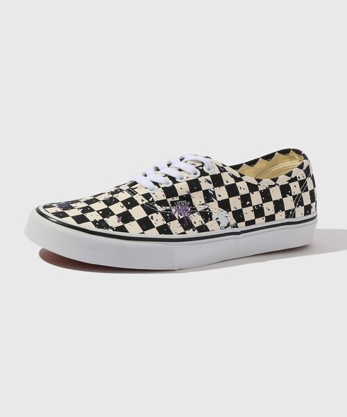ADAM ET ROPE'(アダムエロペ)の「【VANS/バンズ】Authentic Checker SPLATTER(スニーカー・メンズ・ホワイト系・26.0/27.0/28.0)」の5枚目の写真