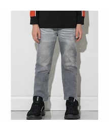 WASK | ロゴ エンボス加工 デニム ストレッチ パンツ (100~160cm)(デニムパンツ)