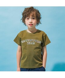 WASK | 迷彩ロゴパッチ天竺Tシャツ(100~160cm)(Tシャツ/カットソー)