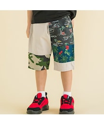 WASK（ワスク）の「5.5分丈ボタニカルパッチワークブロードパンツ(100~160cm)（その他パンツ・キッズ）」