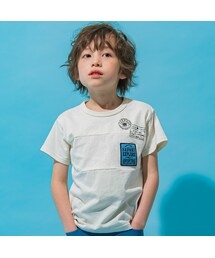 WASK | ワッペン付き天竺Tシャツ(110~160cm)(Tシャツ/カットソー)