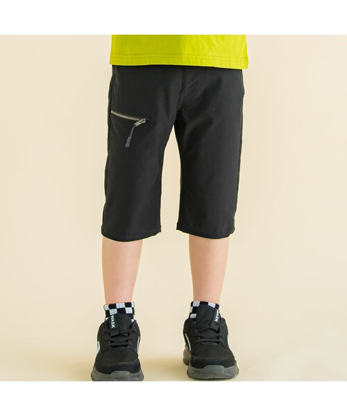 WASK（ワスク）の「6分丈ファスナーストレッチツイルパンツ(100~160cm)（その他パンツ・キッズ・ブルー/ブラック・110）」の2枚目の写真