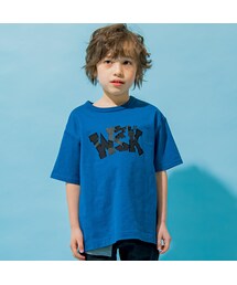 WASK | ロゴパッチワークプリント天竺Tシャツ(100~160cm)(Tシャツ/カットソー)