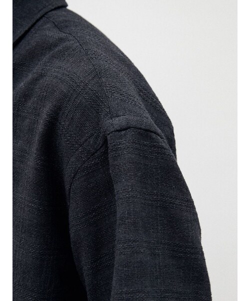 LIDNM（リドム）の「ITALY GAUZE CHECK H/S（シャツ/ブラウス