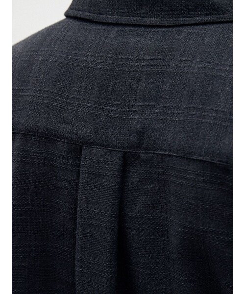 LIDNM（リドム）の「ITALY GAUZE CHECK H/S（シャツ/ブラウス